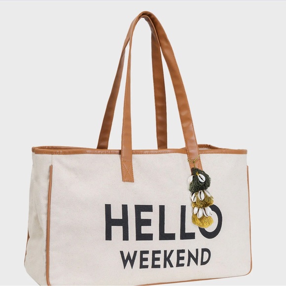 Large canvas tote bag -NEW with tag 20” long, 11” deep, 7” wide - Picture 2 of 10